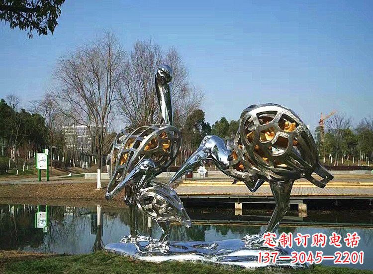 宁夏精美非凡的不锈钢丹顶鹤雕塑