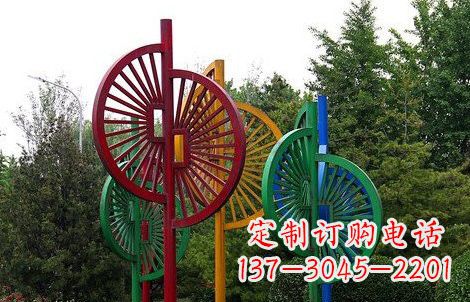 宁夏不锈钢风车雕塑——动态美的艺术结晶
