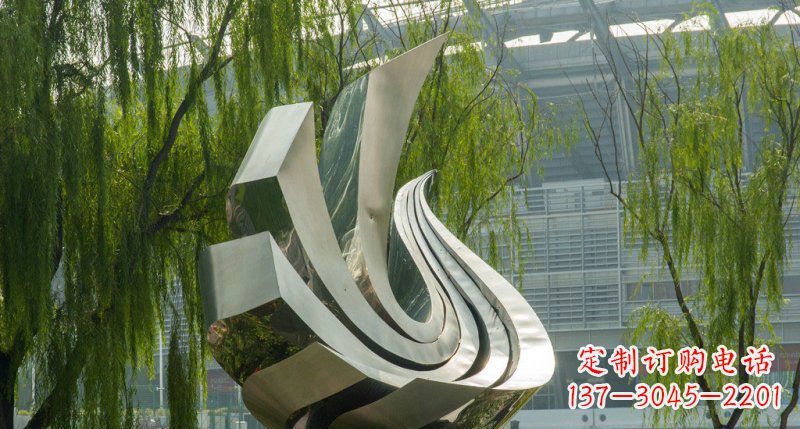 宁夏不锈钢凤凰雕塑美丽的象征