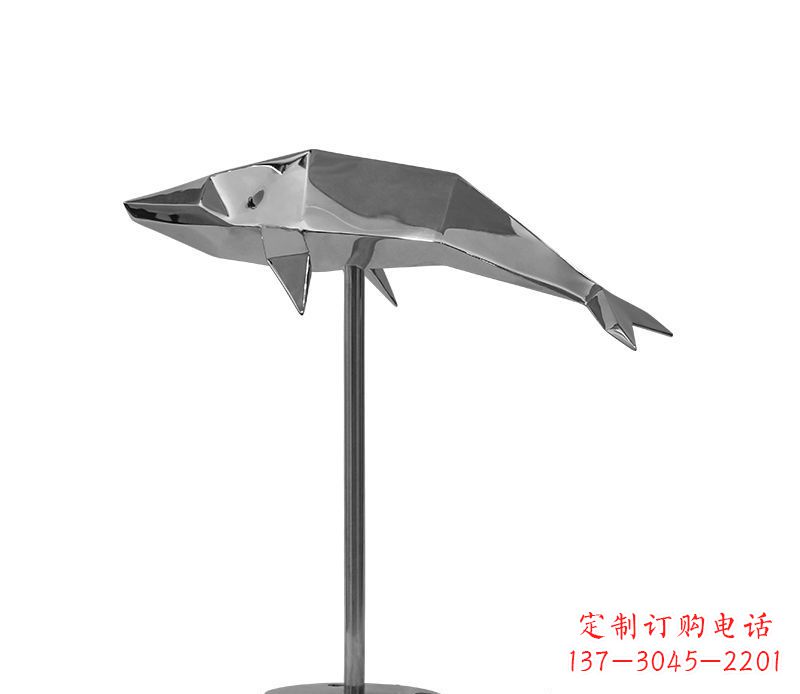 宁夏不锈钢海豚雕塑