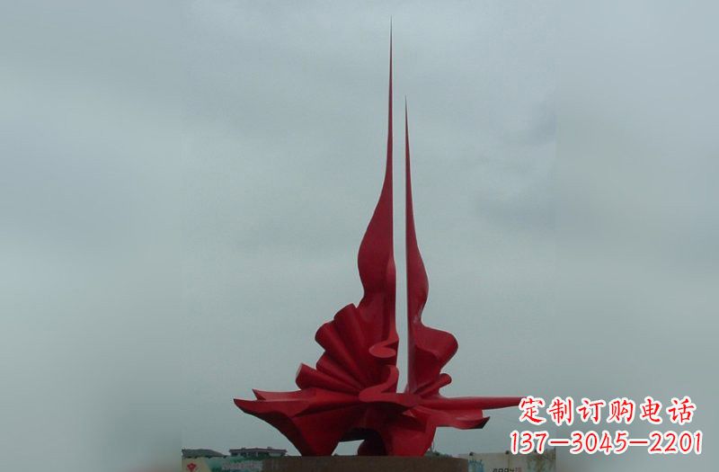 宁夏精美不锈钢火炬雕塑