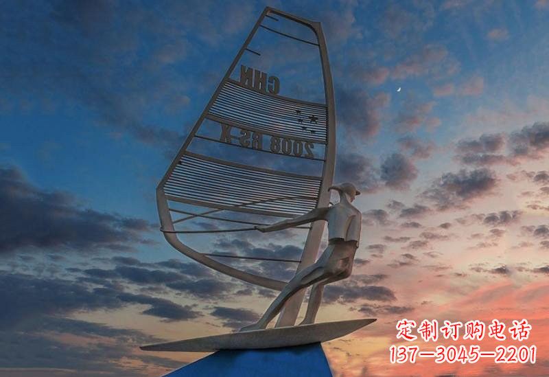 宁夏不锈钢帆船雕塑——象征着美丽的梦想