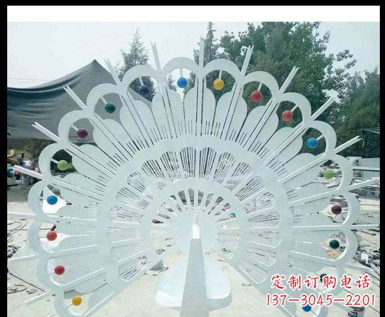 宁夏精美不锈钢孔雀雕塑
