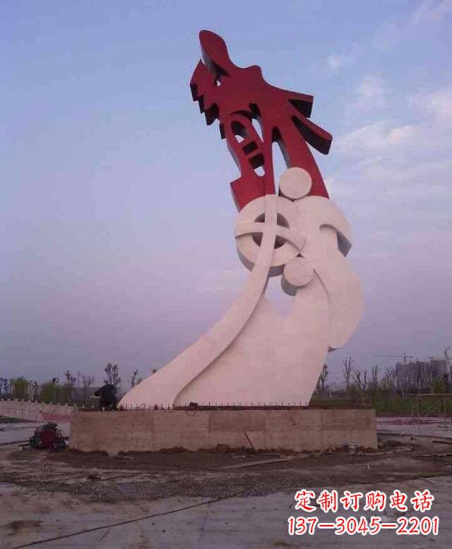 宁夏不锈钢龙雕塑点亮龙城市景观