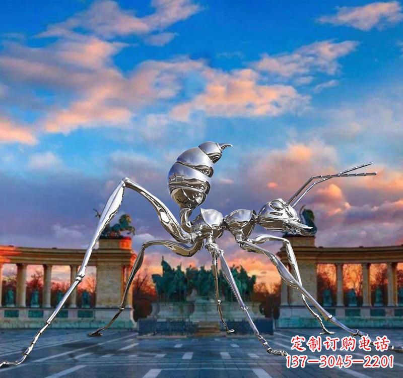 宁夏不锈钢蚂蚁雕塑精美外观、稳定耐用