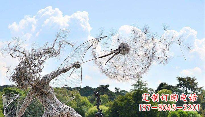 宁夏不锈钢蒲公英雕塑