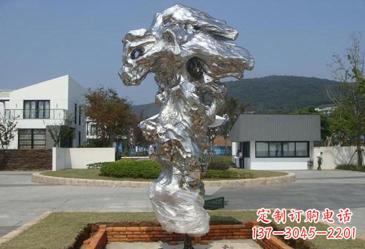 宁夏不锈钢太湖石雕塑精美绝伦