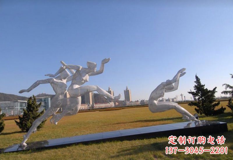 宁夏不锈钢运动员雕塑