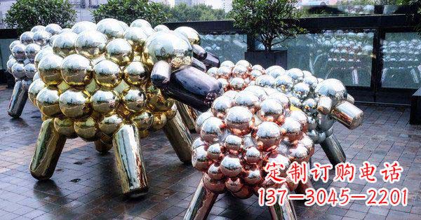 宁夏不锈钢羊雕塑艺术与美感相结合