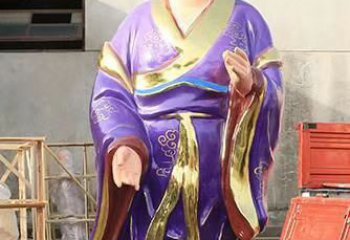 宁夏玻璃钢宗教庙宇彩绘八仙神像