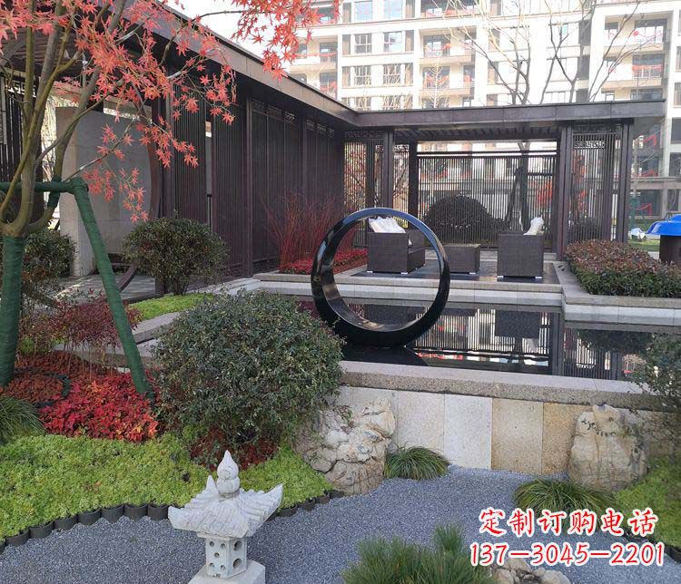 宁夏不锈钢圆环雕塑——精美绝伦