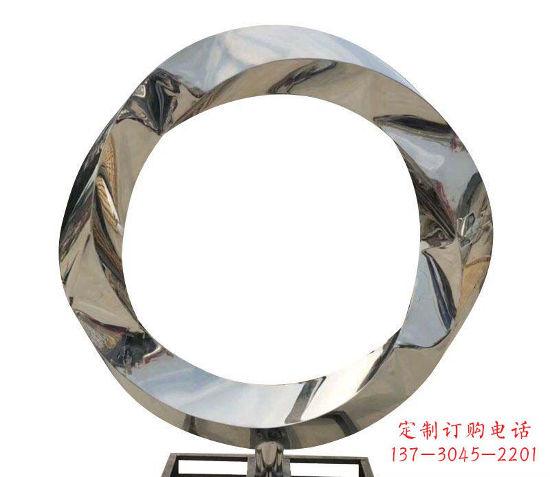 宁夏不锈钢圆环雕塑——精美而优雅