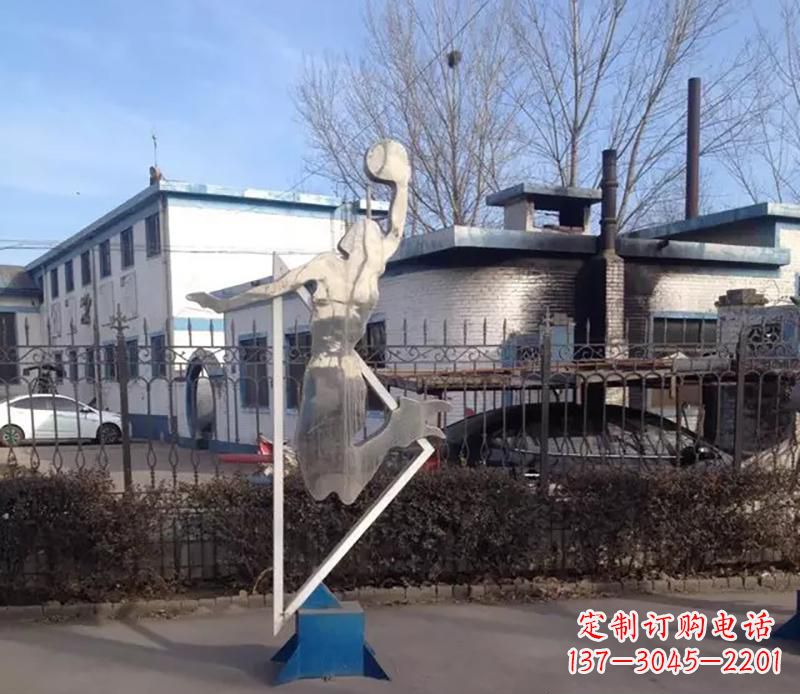 宁夏不锈钢打高尔夫雕塑