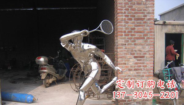 宁夏不锈钢羽毛球雕塑——精致简洁的艺术作品