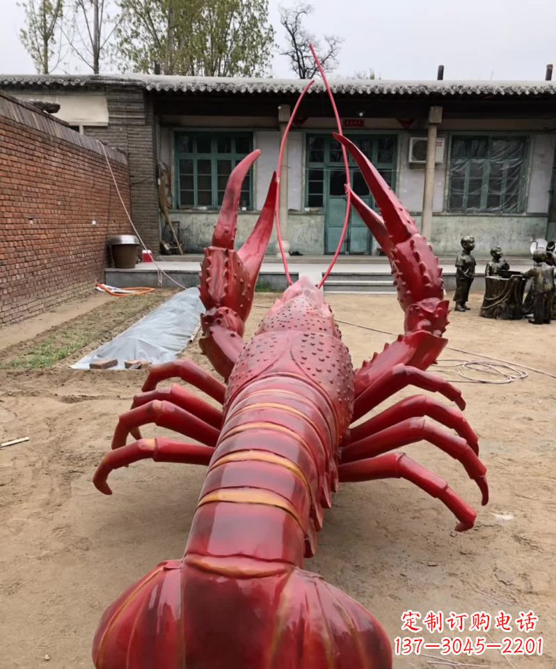 宁夏不锈钢大龙虾雕塑雕塑之美
