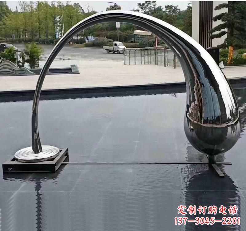 宁夏不锈钢大型水滴雕塑让艺术融入生活