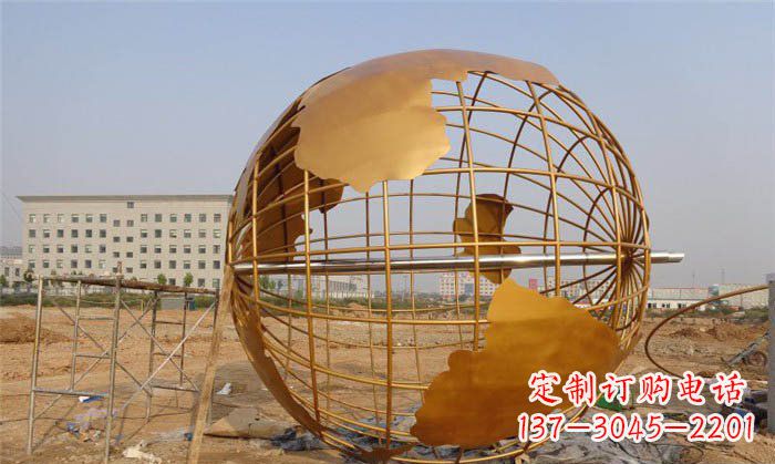 宁夏美丽的地球雕塑