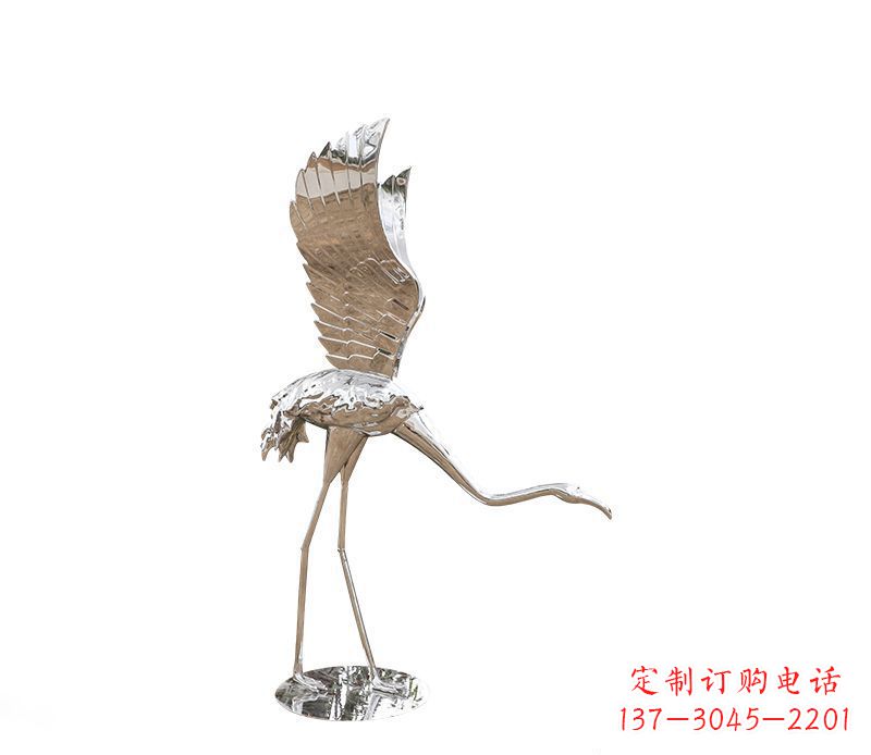宁夏不锈钢火烈鸟雕塑灿烂耀眼的艺术之作