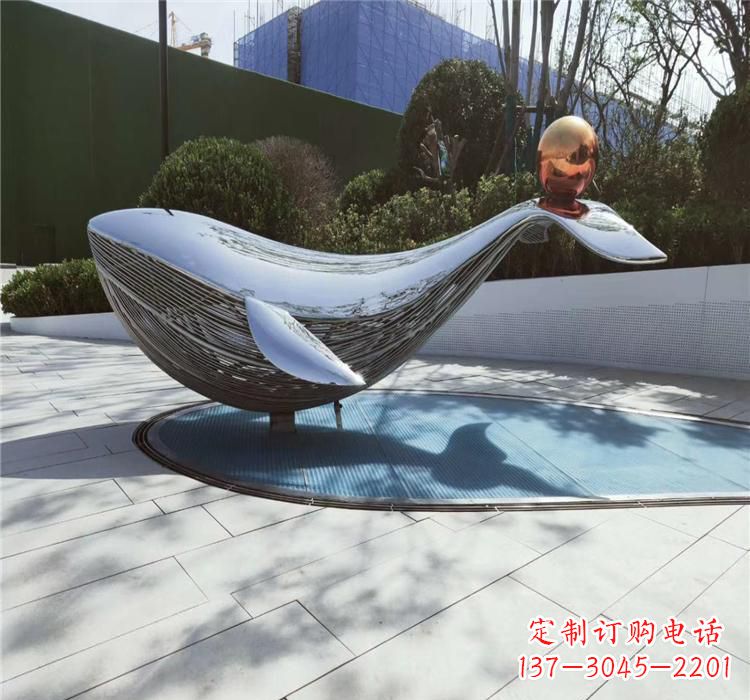 宁夏不锈钢海豚雕塑艺术与科技的完美结合