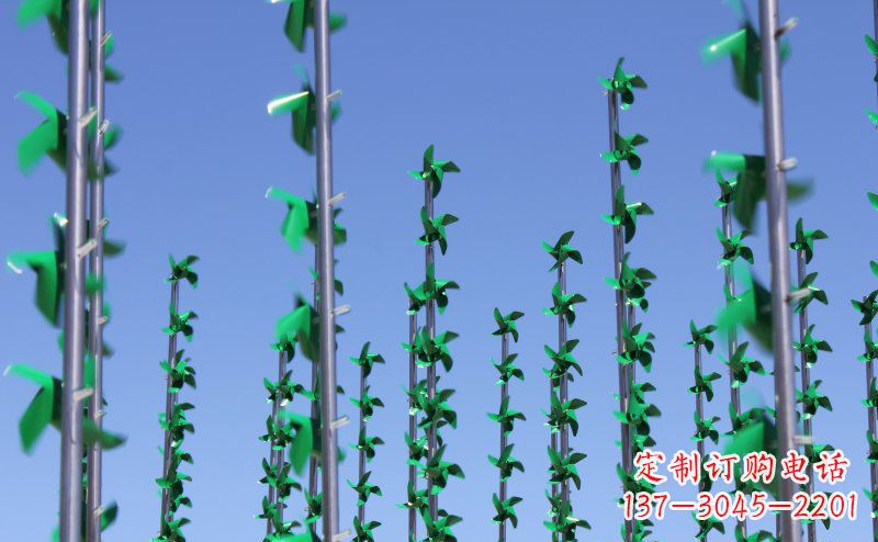 宁夏不锈钢风车雕塑灵动而又精致