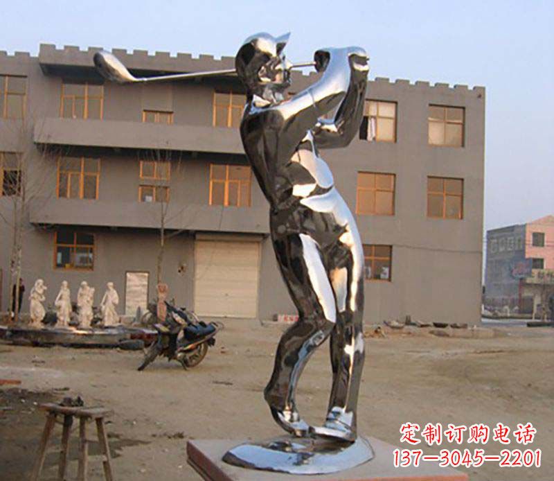 宁夏高尔夫雕塑一种不锈钢制作的艺术品