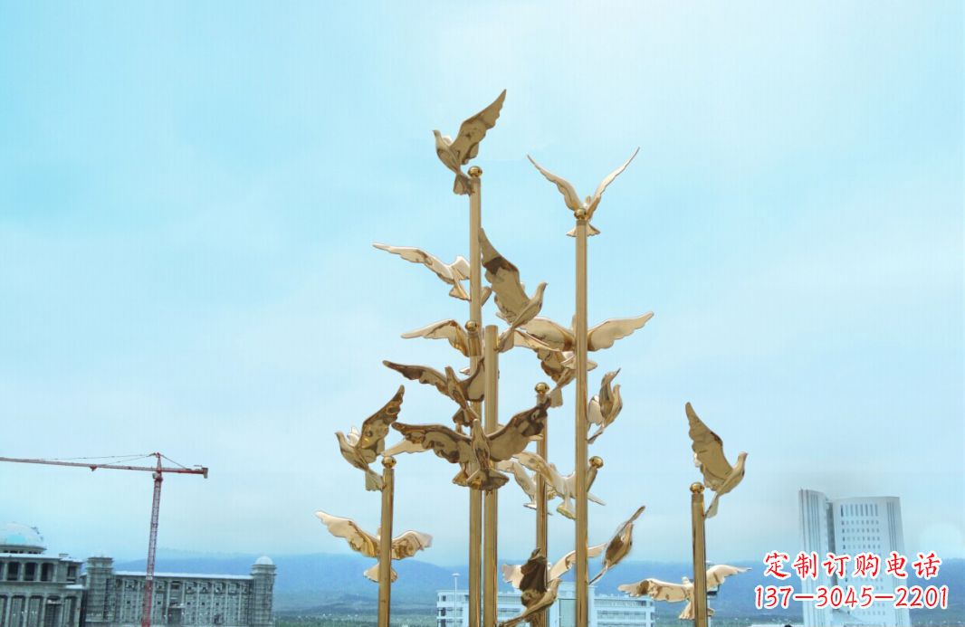 宁夏鸽子雕塑,传承着美好的历史