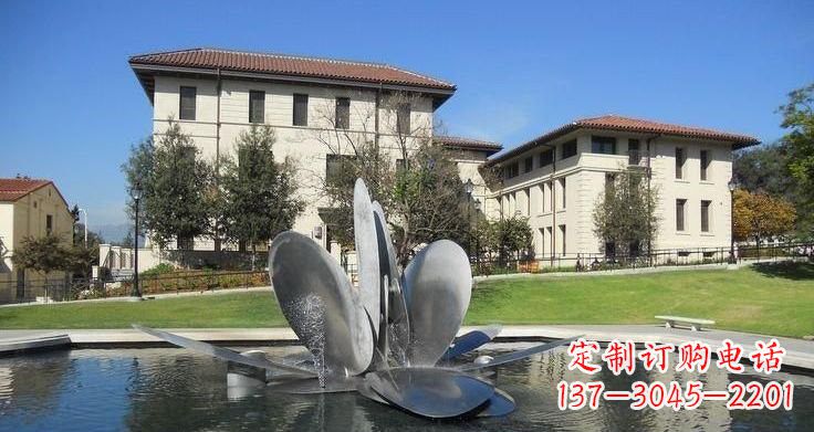 宁夏不锈钢喷泉雕塑——美的象征