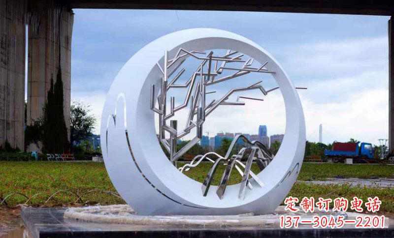 宁夏不锈钢树枝雕塑艺术与环保的完美结合