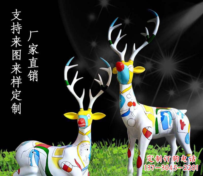 宁夏不锈钢动物雕塑——小鹿