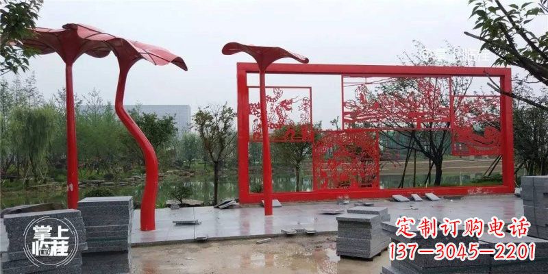 宁夏不锈钢剪纸龙凤雕塑精美雕刻传承古老文化