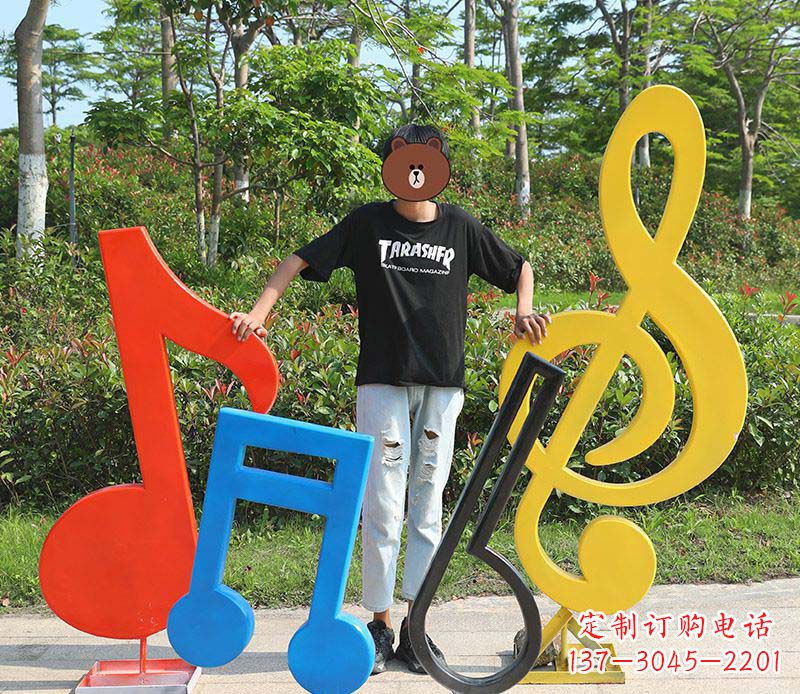 宁夏不锈钢公园音符雕塑——精美绝伦