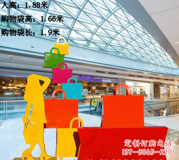 宁夏不锈钢购物袋雕塑艺术品的独特之处