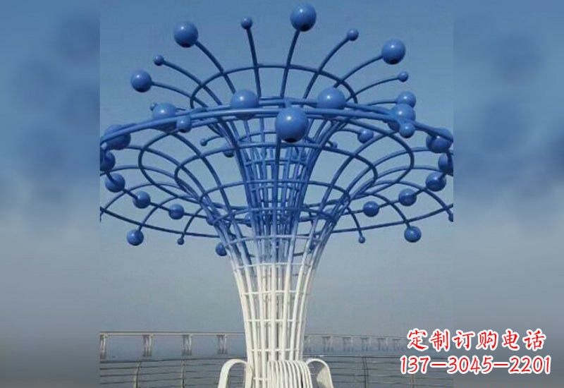 宁夏不锈钢广场抽象喷泉雕塑