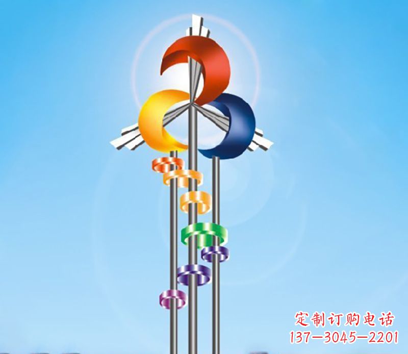 宁夏不锈钢风车雕塑精美的艺术之作