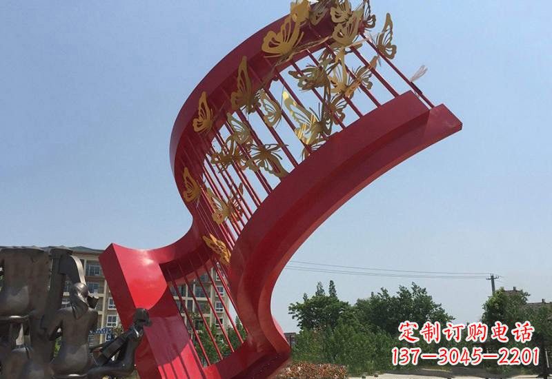 宁夏不锈钢蝴蝶灵动的艺术雕塑