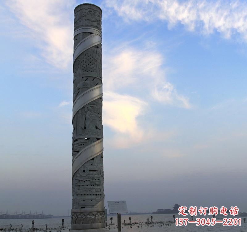 宁夏龙柱雕塑——精美的景观装置