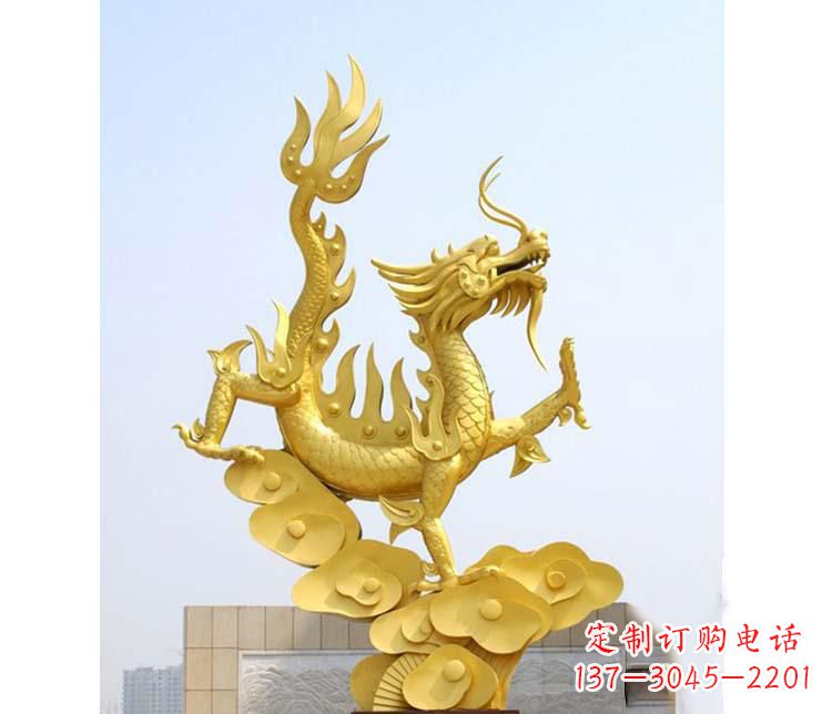 宁夏不锈钢虎跃雕塑——传承英雄气概