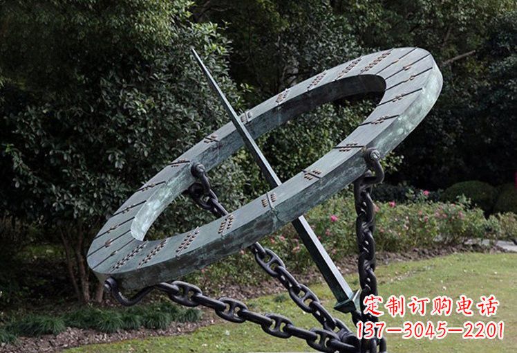 宁夏不锈钢日晷雕塑精致的艺术符号