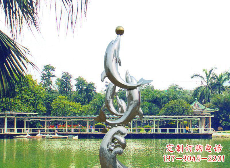 宁夏不锈钢海豚艺术与美的完美结合