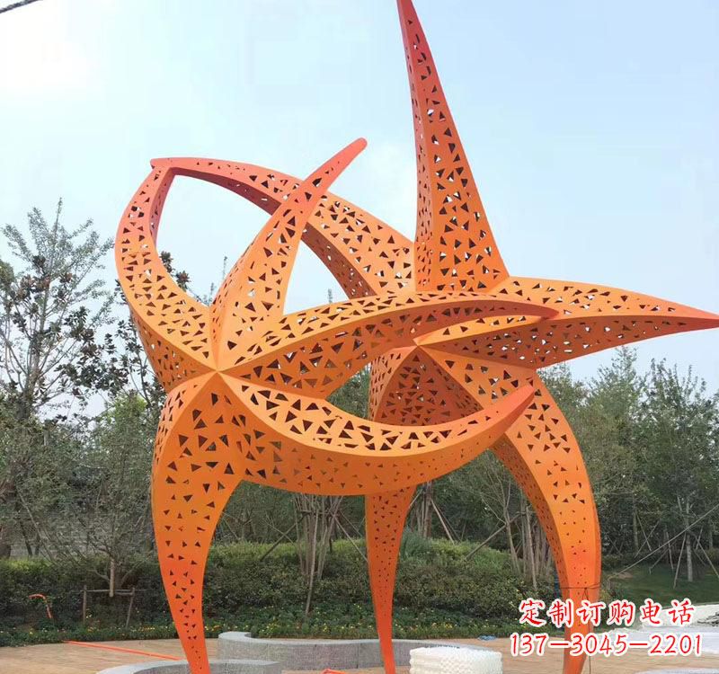宁夏不锈钢海星海洋动物雕塑——美丽的海洋艺术