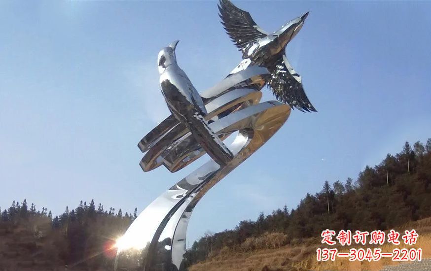宁夏不锈钢动物雕塑——美化城市环境