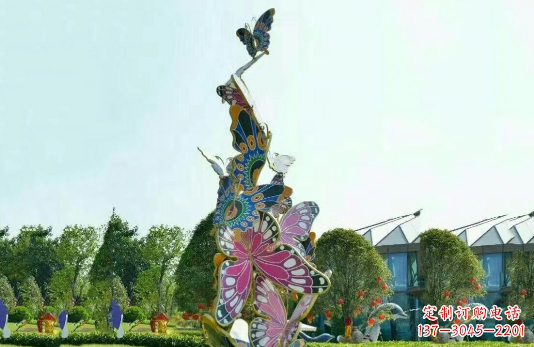 宁夏不锈钢蝴蝶美丽的雕塑之美