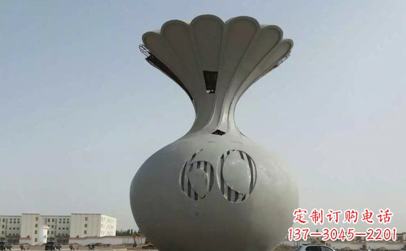 宁夏不锈钢花篮雕塑精美绝伦