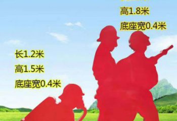 宁夏表彰消防英雄——不锈钢消防员人物雕塑