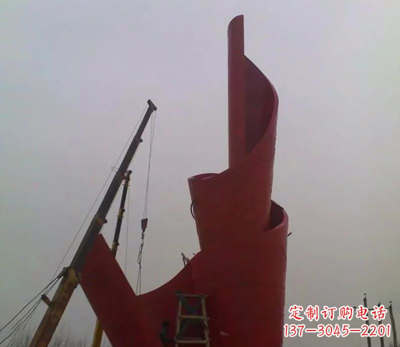 宁夏不锈钢火炬雕塑点燃社会进步的火炬