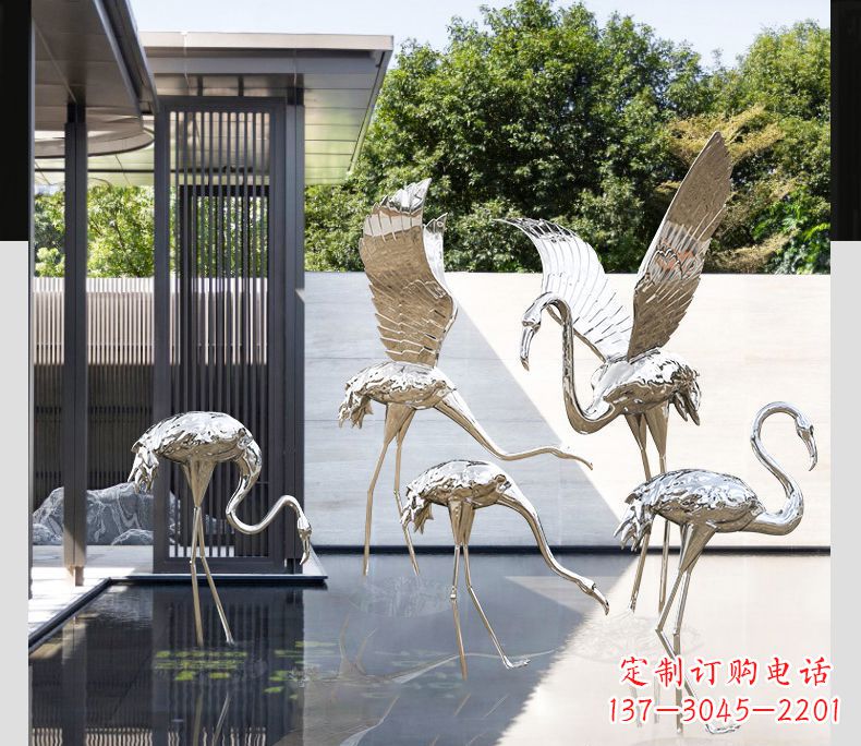 宁夏不锈钢火烈鸟雕塑雕刻艺术的精粹