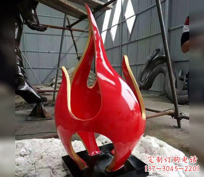 宁夏不锈钢火龙果雕塑传承传统文化的艺术品