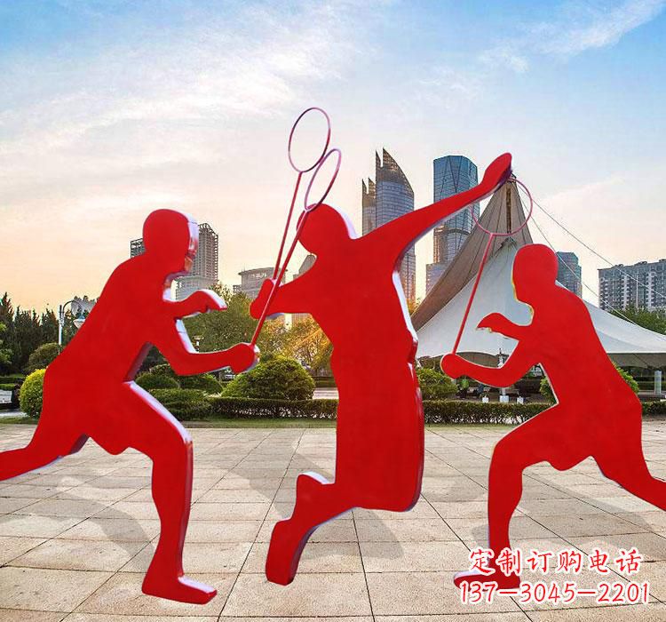 宁夏不锈钢羽毛球雕塑艺术与运动的完美结合