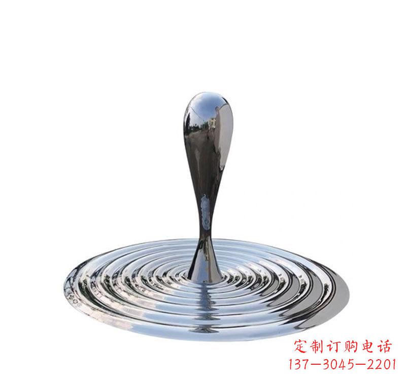 宁夏不锈钢景区水滴雕塑精美绝伦