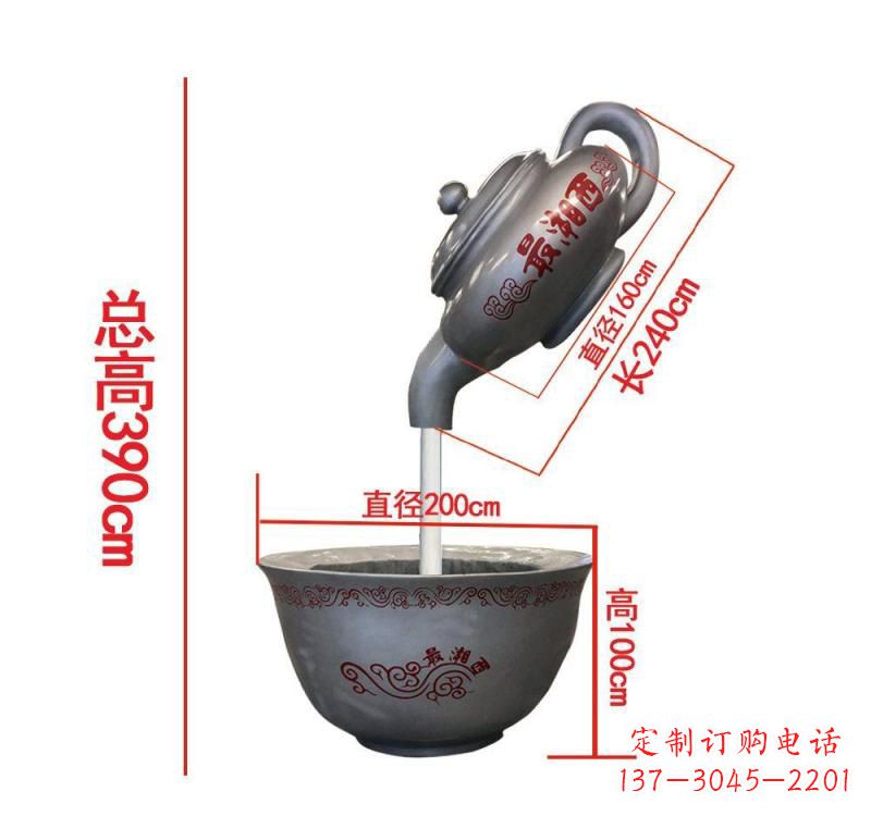 宁夏不锈钢镜面茶壶雕塑——精致美观的艺术品